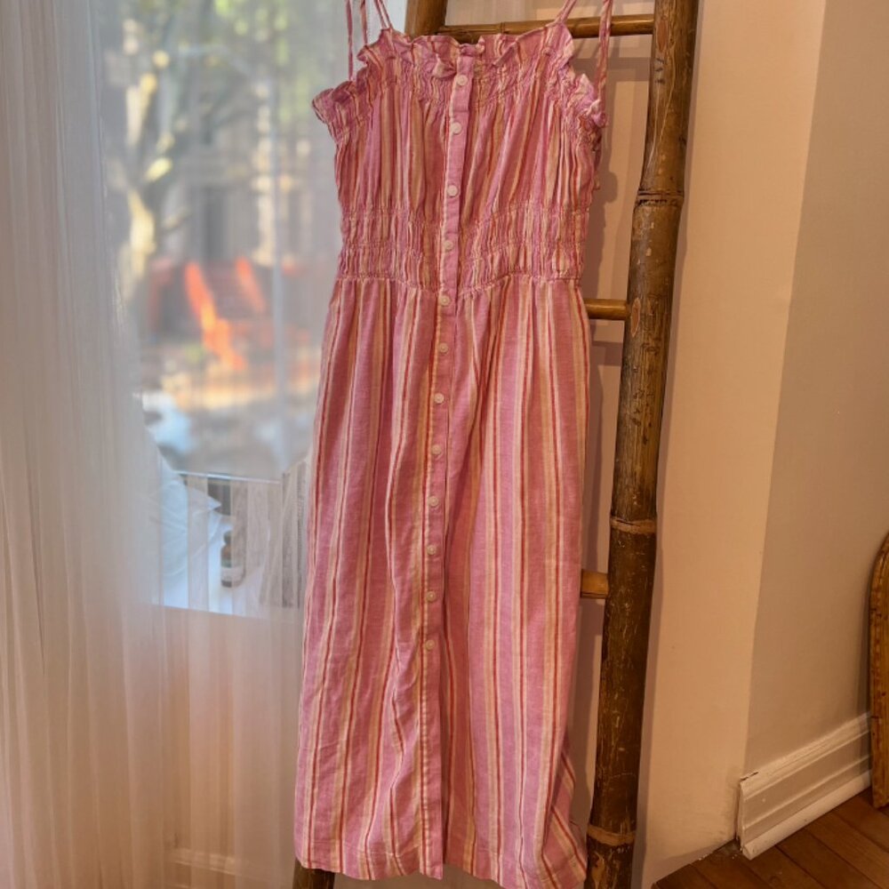 Universal Thread pink striped maxi dress
